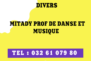 MITADY PROF DE DANSE ET MUSIQUE 