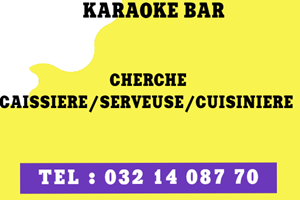 KARAOKE SNACK CHERCHE CAISSIERE/SERVEUSE/CUISINIERE 