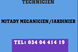 MITADY MECANICIEN/JARDINIER 