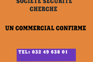 SOCIETE DE SECURITE CHERCHE UN COMMERCIAL CONFIRME 