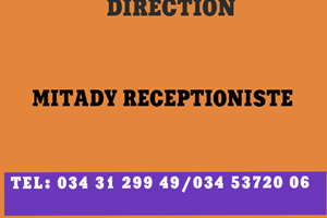 MITADY RECEPTIONISTE 