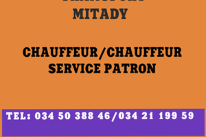 MITADY CHAUFFEUR SERVICE PATRON/CHAUFFEUR TSOTRA 