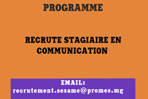 SESAME RECRUTE STAGIAIRE EN COMMUNICATION 