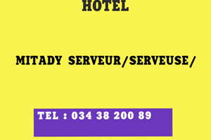 HOTEL CHERCHE  SERVEUR/SERVEUSE 