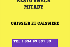 RESTO SNACK MITADY MAIKA CAISSIER/CAISSIERE 