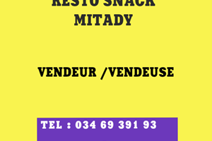 RESTO SNACK MITADY VENDEUR/VENDEUSE