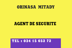 ORINASA MITADY AGENT SECURITE 