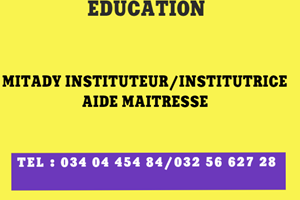 MITADY INSTITUTEUR/INSTITUTRICE/AIDE MAITRESSE 