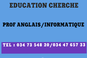 COLLEGE PRIVEE CHERCHE PROF D'ANGLAIS INFORMATIQUE 