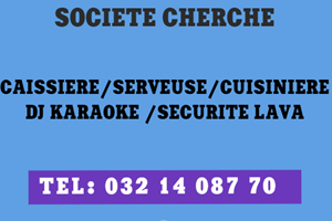 KARAOKE BAR CHERCHE CAISSIERE /SERVEUSE/DJ KARAOKE /SECURITE LAVA