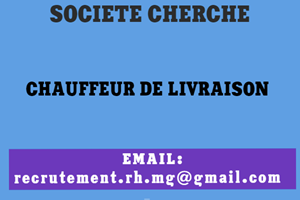 UN SOCIETE CHERCHE CHAUFFEUR LIVRAISON 