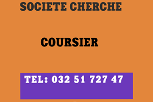 UN SOCIETE CHERCHE COURSIER 