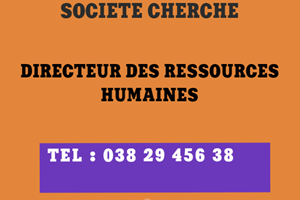 UN SOCIETE CHERCHE DIRECTEUR DE RESSOURCE HUMAINE 