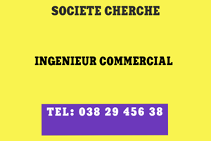 UNE SOCIETE CHERCHE INGENIEUR COMMERCIAL 