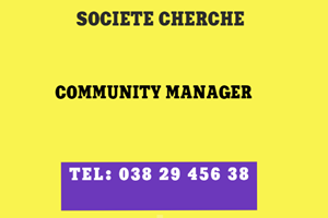 UNE SOCIETE CHERCHE COMMUNITY MANAGER 