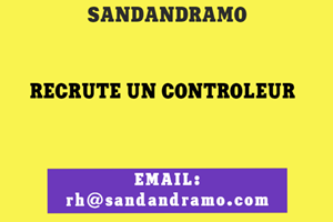 SANDANDRAMO RECRUTE UN CONTROLEUR DISTRUBUTION D'EAU POTABLE  