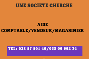 MITADY AIDE COMPTABLE/VENDEUR /MAGASINIER 