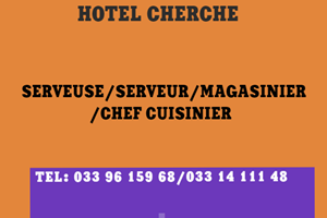 MITADY SERVEUSE/SERVEUR/MAGASINIER/CHEF CUISINIER 