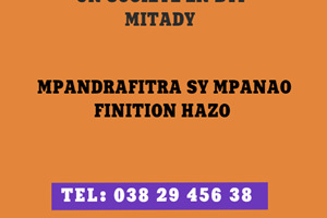  ORINASA MITADY MPANDRAFITRA SY MPANAO FINITION HAZO 