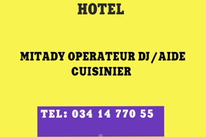 MITADY  OPERATEUR DJ/CUISINIER 