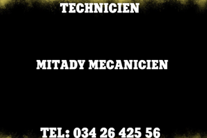 MITADY MECANICIEN /CHEF DE GARAGE /CHEF DE CHANTIER 