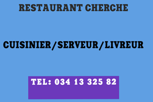 MITADY  CUISINIER/SERVEUR/LIVREUR 