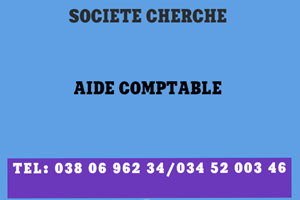 SOCIETE CHERCHE AIDE COMPTABLE 