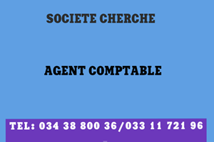 SOCIETE CHERCHE AGENT DU COMPTABLE 