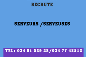 HOTEL A IVATO RECRUTE SERVEURS/SERVEUSES 