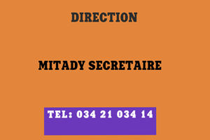 MITADY SECRETAIRE DE DIRECTION 