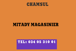 CHAMSUL ISOTRY MITADY MAGASINIER  