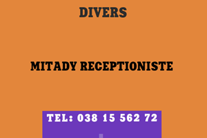 MITADY RECEPTIONISTE 