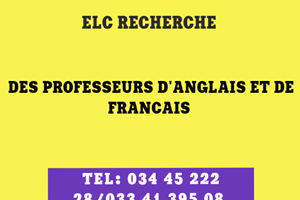 ELC RECHERCHE PROF DE FRANCAIS/ANGLAIS 