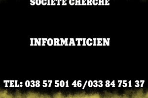 SOCIETE CHERCHE INFORMATICIEN 