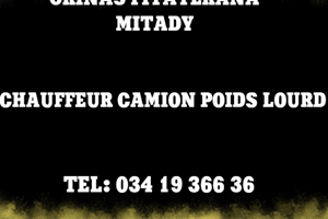 MITADY CHAUFFEUR POIDS LOURDS 