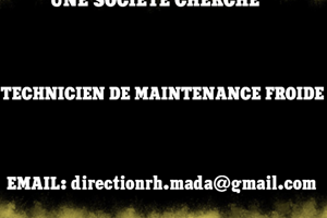 SOCIETE LEADER CHERCHE TECHNICIEN DE MAINTENANCE FROIDE 