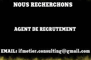 NOUS RECHERCHONS AGENT DE RECRUTEMENT 