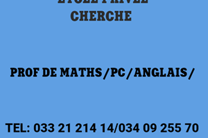 MITADY PROFS MATHS/PC/ANGLAIS 