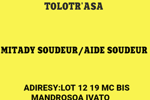 MITADY SOUDEUR /AIDE SOUDEUR 