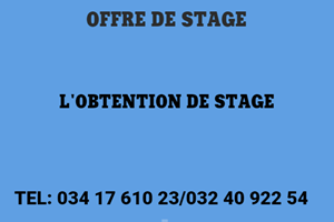 OFFRE DE STAGE L'OBTENTION DE STAGE 